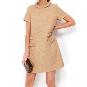 VERY Gently used TNuck Croissant Tweed Jackie Dress in Croissant (camel)